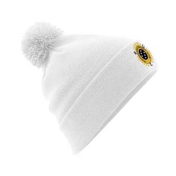 Original Pom Pom Beanie : White